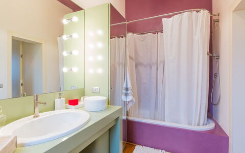 Casa Eugenia 8: Interior Design, Wall, Flooring, Floor, Plumbing Fixture, Bathroom, Textile, Lighting, Room, Home