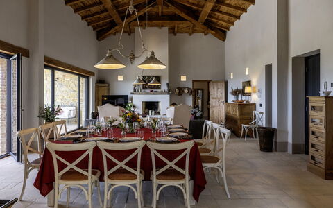 I Tramonti 10+2: Furniture, Chair, Interior Design, Table, Wood, Kitchen & Dining Room Table, Dining Room, Flooring, Ceiling, Lighting