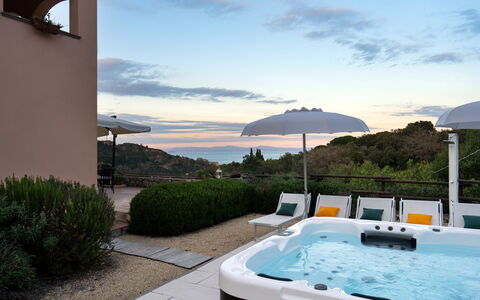 Villa Perelle 8: Resort, Swimming Pool, Eco Hotel, Umbrella, Outdoor Furniture, Landscaping, Resort Town, Hotel, Tropics, Houseplant