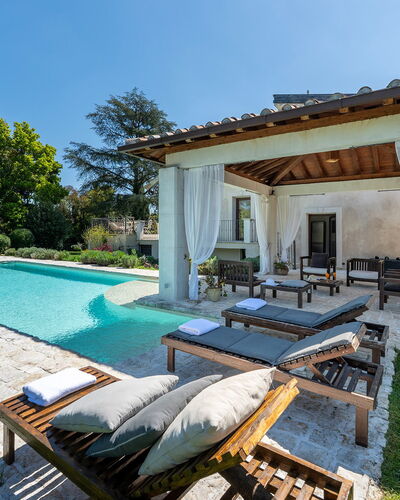 Villa Corte Sant'Anna 6+2: Swimming Pool, Furniture, Resort, Outdoor Furniture, Home, Estate, Water Feature, Shade, Hacienda, Villa