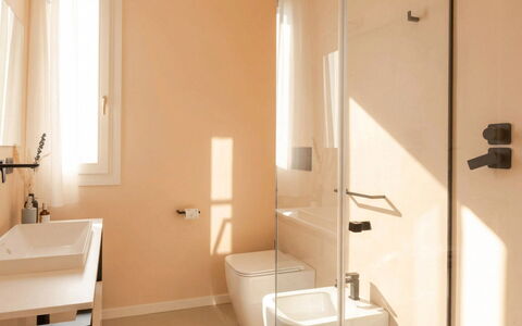 Villa Oxa 12+2: Flooring, Wall, Plumbing Fixture, Bathroom, Floor, Bathroom Sink, Interior Design, Sink, Toilet, Plumbing