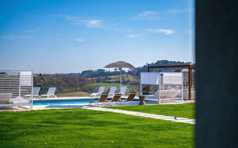Villa Oxa 12+2: Swimming Pool, Outdoor Furniture, Sunlounger, Lawn, Garden, Shade, Resort, Landscaping, Eco Hotel, Yard