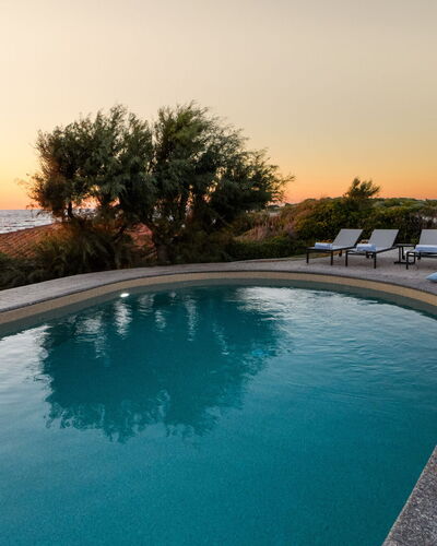 Villa Portobello 10+2: Blue, Water, Horizon, Swimming Pool, Sunlight, Sunrise, Dusk, Evening, Sunset, Outdoor Furniture