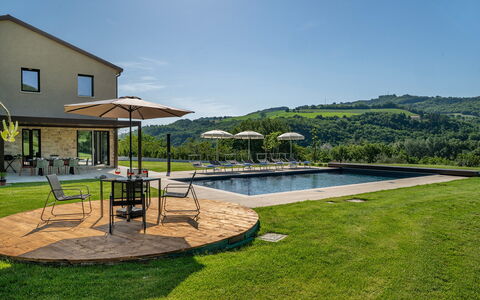Villa Mamon 6+2: Swimming Pool, Outdoor Furniture, Outdoor Table, Garden, Resort, Eco Hotel, Landscaping, Lawn, Farmhouse, Estate