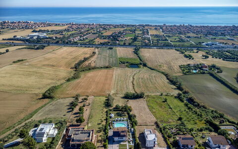 Villa Alma 8+2: Daytime, Bird'S-Eye View, Aerial Photography, Landscape, Residential Area, Horizon, Plain, Urban Design, Land Lot, Suburb