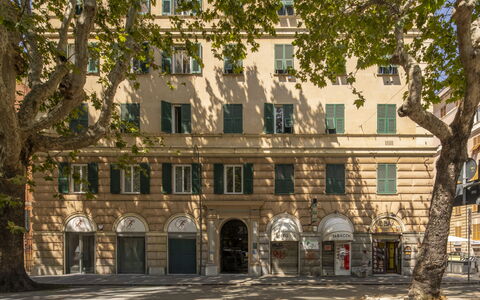 La Terrazza in Centro, Genova: Building, City, Facade, Architecture, Neighbourhood, Apartment, Condominium, Urban Design, Mixed-Use, Hotel