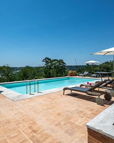 Tenuta Orsini 9+3: Swimming Pool, Outdoor Furniture, Resort, Umbrella, Sunlounger, Furniture, Cloud, Eco Hotel, Chair, Shade