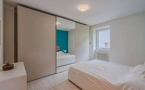 Federica: Interior Design, Wall, Flooring, Floor, Wood, Furniture, Bedroom, Room, Ceiling, Bed