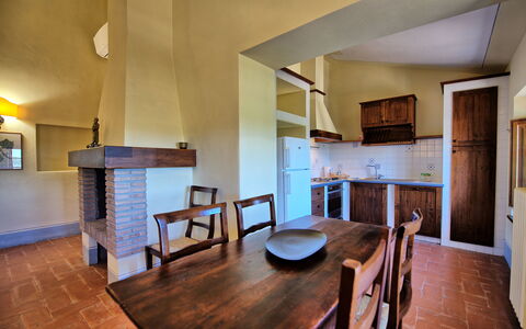 Fornacino: Table, Furniture, Wood, Living Room, Chair, Kitchen, Flooring, Floor, Wood Stain