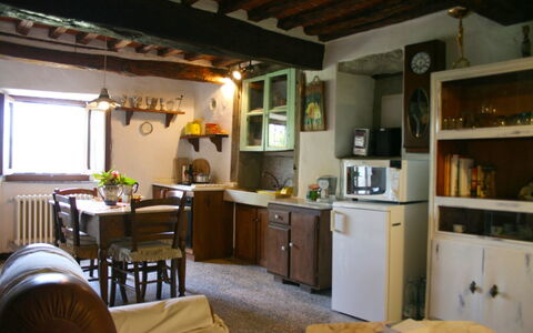 San Eusebio: Room, Furniture, Property, Building, Interior Design, Kitchen, House, Cabinetry, Countertop, Home