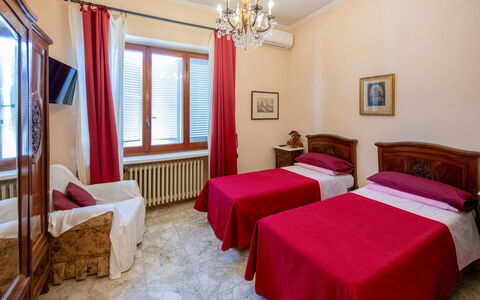 Casa Grion: Interior Design, Apartment, Floor, Furniture, Bedroom, Room, Bed, Picture Frame, Ceiling, Bed Sheet