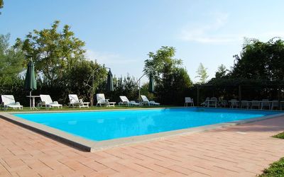 Casa Grion: Water, Sky, Plant, Property, Swimming Pool, Azure, Tree, Shade, Grass, Leisure