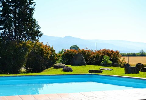 Villa Cantagallo: Water, Sky, Plant, Swimming Pool, Tree, Rectangle, Building, Shade, Grass, Natural Landscape