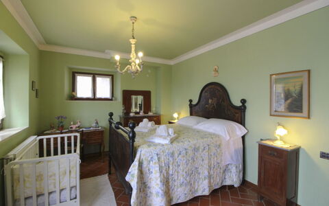 Agriturismo Arcobaleno: Furniture, Wall, Interior Design, Bedroom, Bed, Ceiling, Room, Bed Sheet, Bedding, Bed Frame
