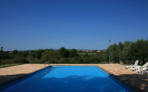Villa Iris: Water, Sky, Water Resources, Azure, Swimming Pool, Shade, Rectangle, Land Lot, Wood, Residential Area