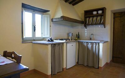 Apt Il Castagno: Room, Property, Kitchen, Building, Furniture, Countertop, Floor, House, Cabinetry, Interior Design