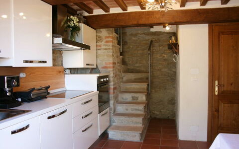 La Casina del Bosco: Countertop, Room, Property, Building, Furniture, Kitchen, Cabinetry, House, Floor, Interior Design
