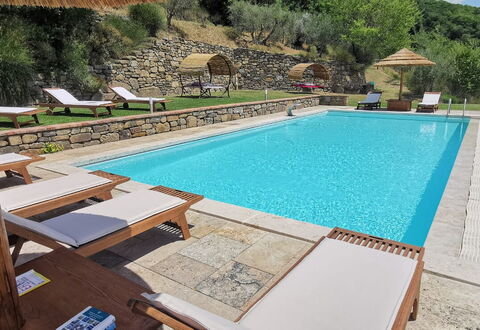 Villa Noceta: Water, Swimming Pool, Property, Plant, Building, Azure, Outdoor Furniture, Shade, Leisure, Chair