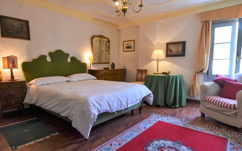 Barchessa Palladio: Furniture, Bed, Interior Design, Bedroom, Bedding, Bed Sheet, Wall, Flooring, Room, Floor